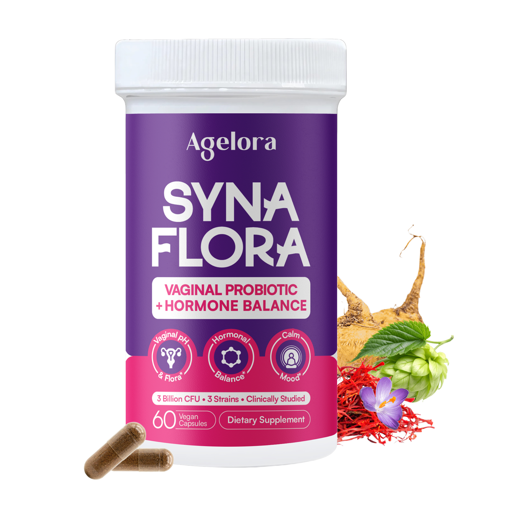 SynaFIora Vaginal Probiotics (60 Capsules)
