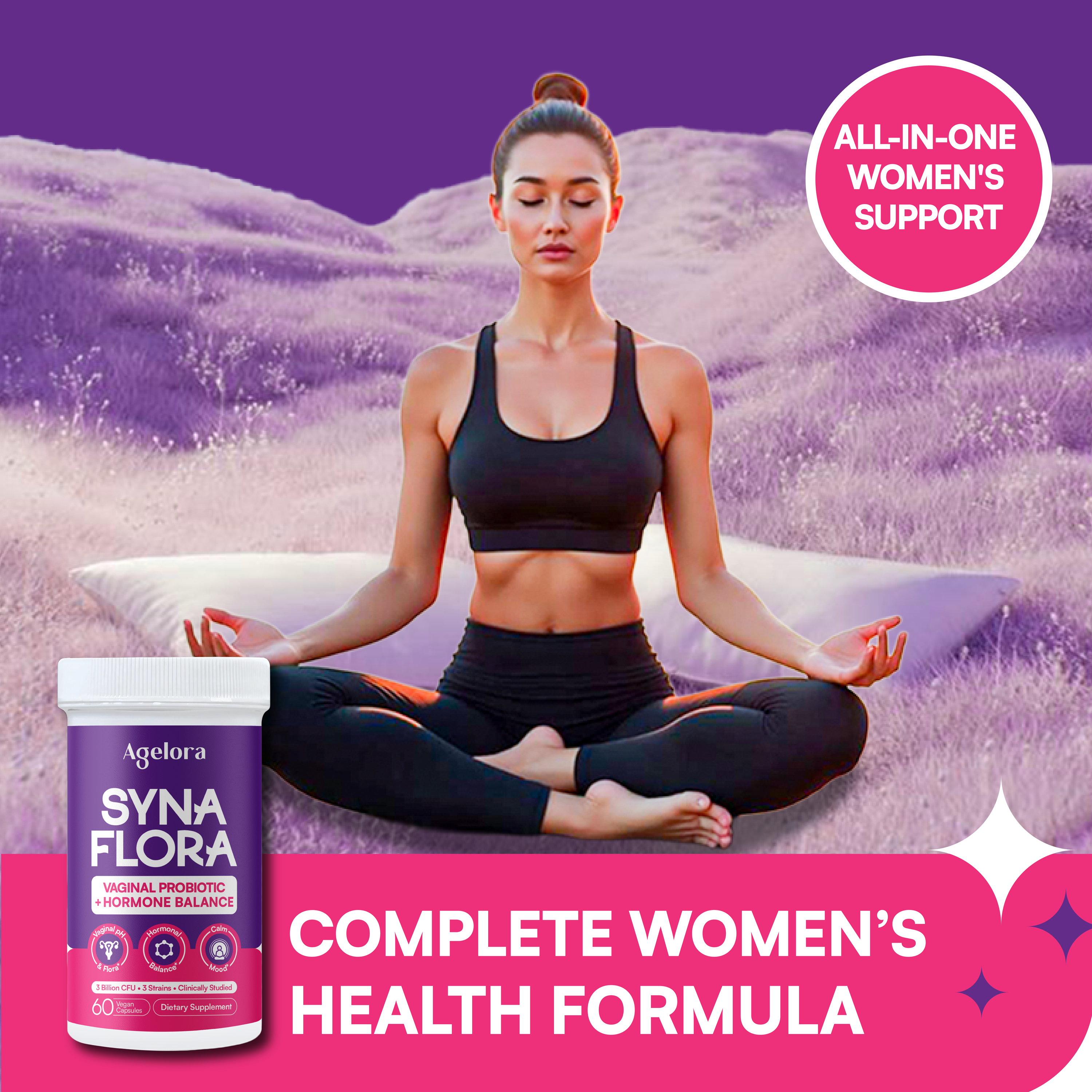 SynaFIora Vaginal Probiotics (60 Capsules)