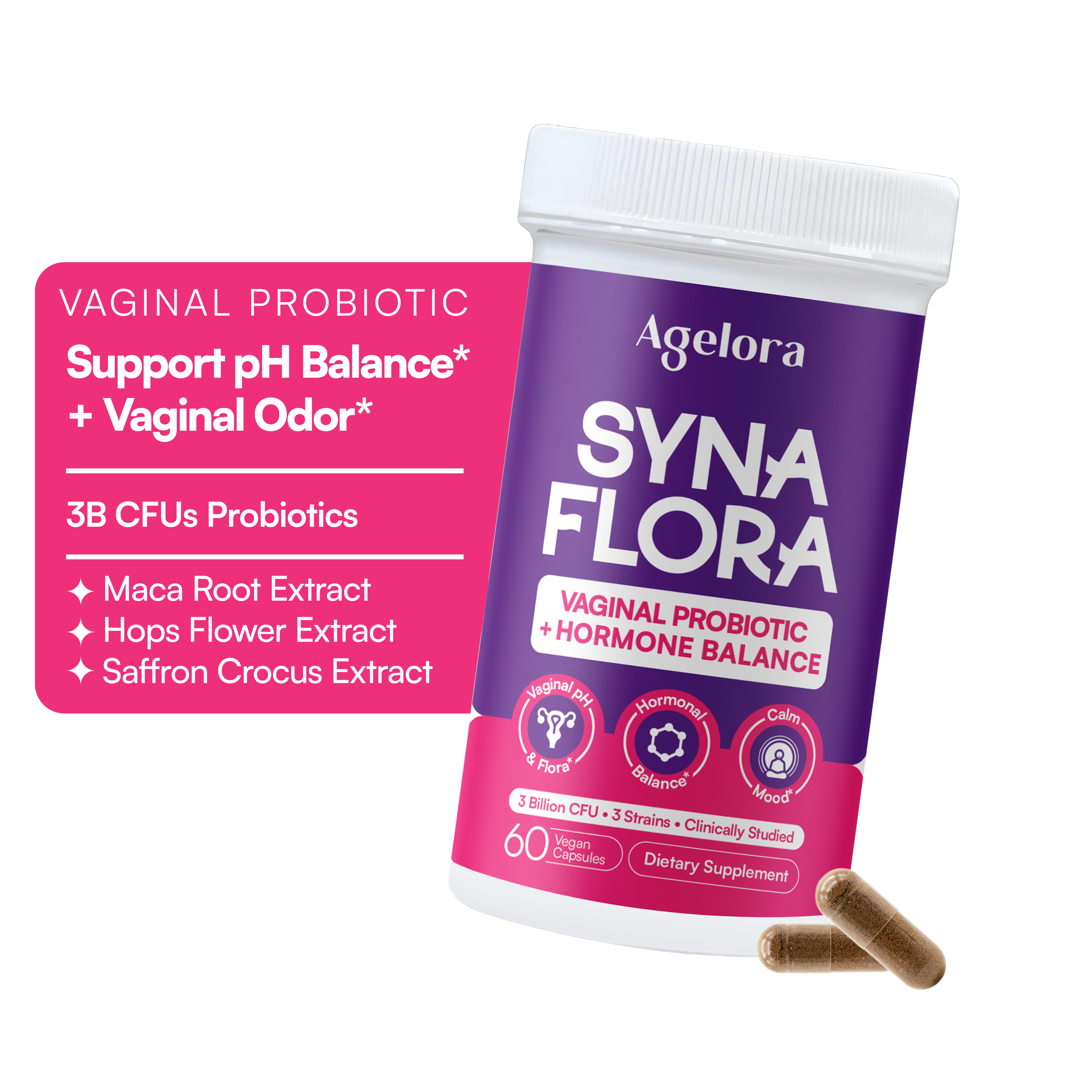 SynaFIora Vaginal Probiotics (60 Capsules)